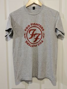 foo fighters red letters tee shirt